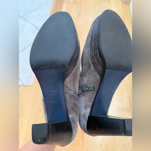 Kennel & Schmenger Schuhmanufaktur Gray Suede Ankle Boots - Size 6 1/2 - Picture 7 of 11